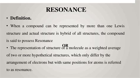 the concept of resonance
